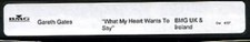 What My Heart Wants To Say Gareth Gates video VHS or PAL or N
