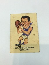 1969 Sun Valley Twisties VFL Trade Card Wayne Closter- Geelong