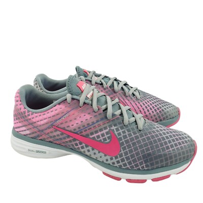 Nike Women's Size 8 Dual Fusion TR2 631661-008 Gray Pink Running Shoes Sneakers