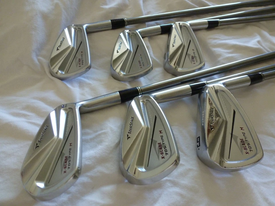 JAPAN Made Bridgestone TOURSTAGE X-BLADE 705 M Forged MRH Irons 5-PW Tour AD95XS - Image 2 of 4