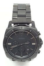 fossil privateer sport chronograph smoke stainless steel watch