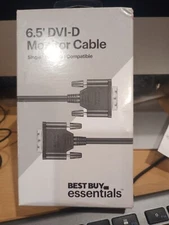 Best Buy essentials- 6.5' DVI-D Single Link Cable - Black (Free Shipping)