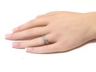 14K White gold GSL Round natural .79ct I2 F halo diamond engagement ring 5.1g — photo 8