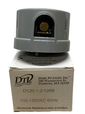 Dtl Dark To Light Outdoor Photoelectric Control 105 130vac 1000w X 