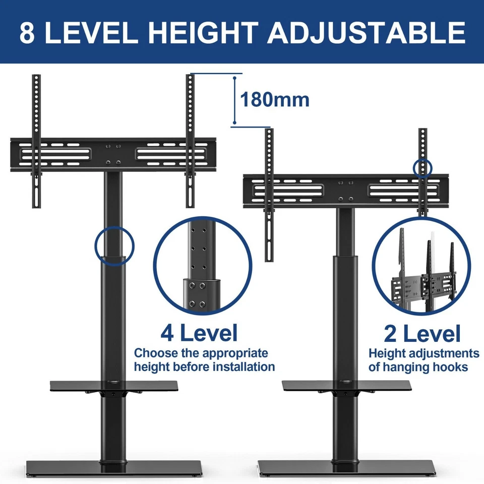 FITUEYES TT206001GB Universal Swivel TV Stand - Image 3 of 4