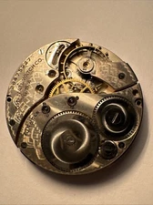 ELGIN 17 JEWELS , 12  Pocket Watch Movement ,   (ITEM125PW)