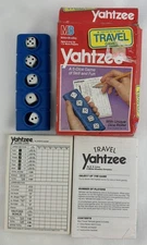 1989 Travel Yahtzee Game Milton Bradley Complete Very Good Cond FREE SHIPPING