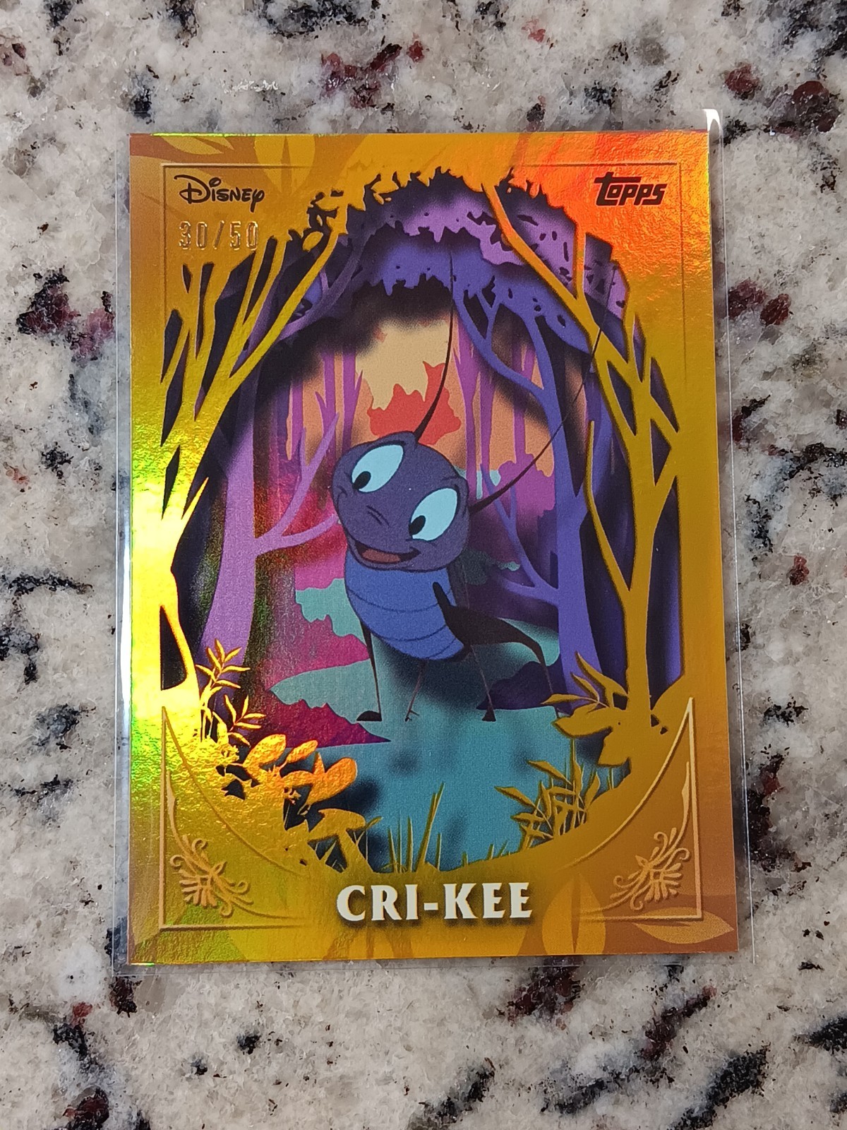 Cri-Kee 2025 Topps Disney Wonder Furry Friends Mulan #FF-17 Gold /50