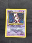 Pokemon Cards: Base Set Shadowless Rare Holo: Mewtwo 10/102