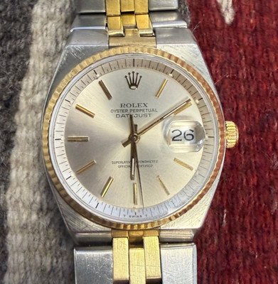 Very Rare Rolex 1630 '' Rare Bird'' 14k Gold Steel Datejust Automatic