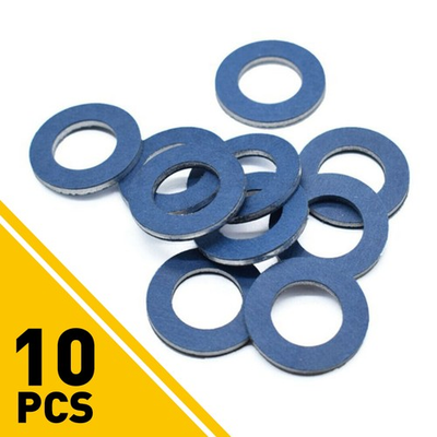 #ad SET of 10 FOR TOYOTA LEXUS OIL PAN PLUG DRAIN WASHER GASKET 90430 12031 USA $10.44