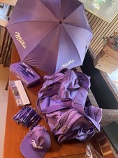 Milka Fan Artikel Reisetasche Uhr M&uuml;tze Mit Radio Schirm Kugelschreiber Toll