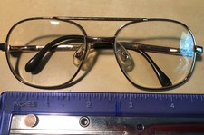 Vintage Small BerDel Metal 80  s 90  s Eyeglasses Frames Gold Electroplated Italy