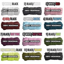 Flat Dot Pattern Double Threaded Shoelaces Replacement Laces Buy 2 Get 1 Free
