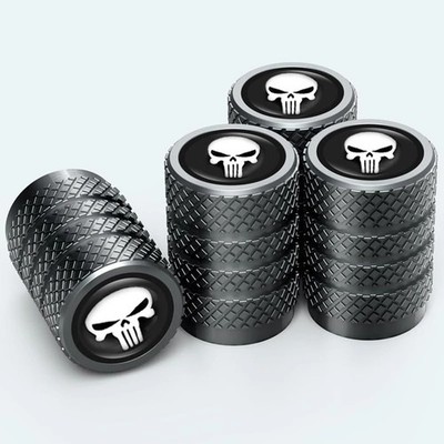 4er-Set Premium-Ventilkappen schwarz Typ Metallreifen Staub für alle Toyota-Modelle UK