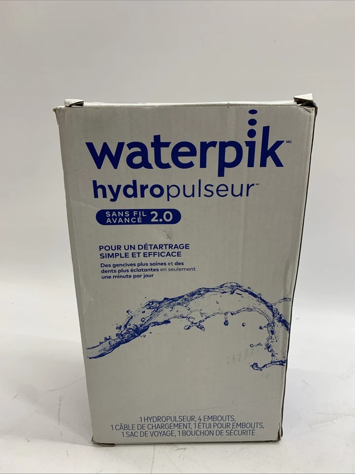 Waterpik Inalámbrico Avanzado 2.0 Hilo de Agua Azul para Encías Saludables y Dientes Blancos Foto 4 de 4