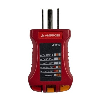 Amprobe ST-101B Electrical Wall Outlet Circuit Receptacle Tester 125V 60Hz