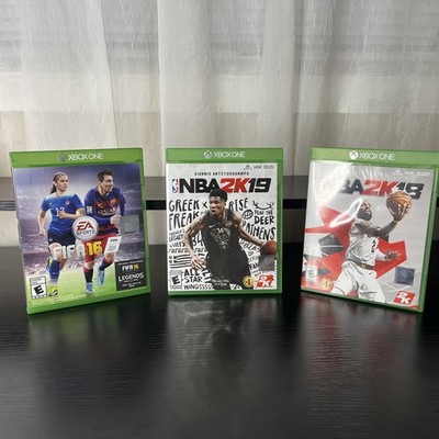 NBA 2k 18 and 19 and fifa game Xbox 