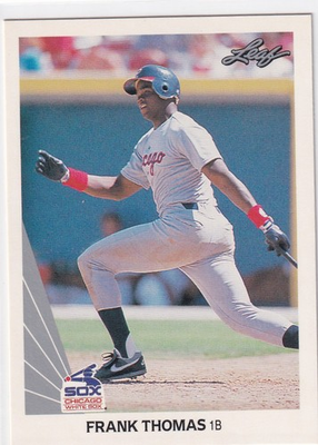 #ad 1990 LEAF #300 FRANK THOMAS CHICAGO WHITE SOX $19.79