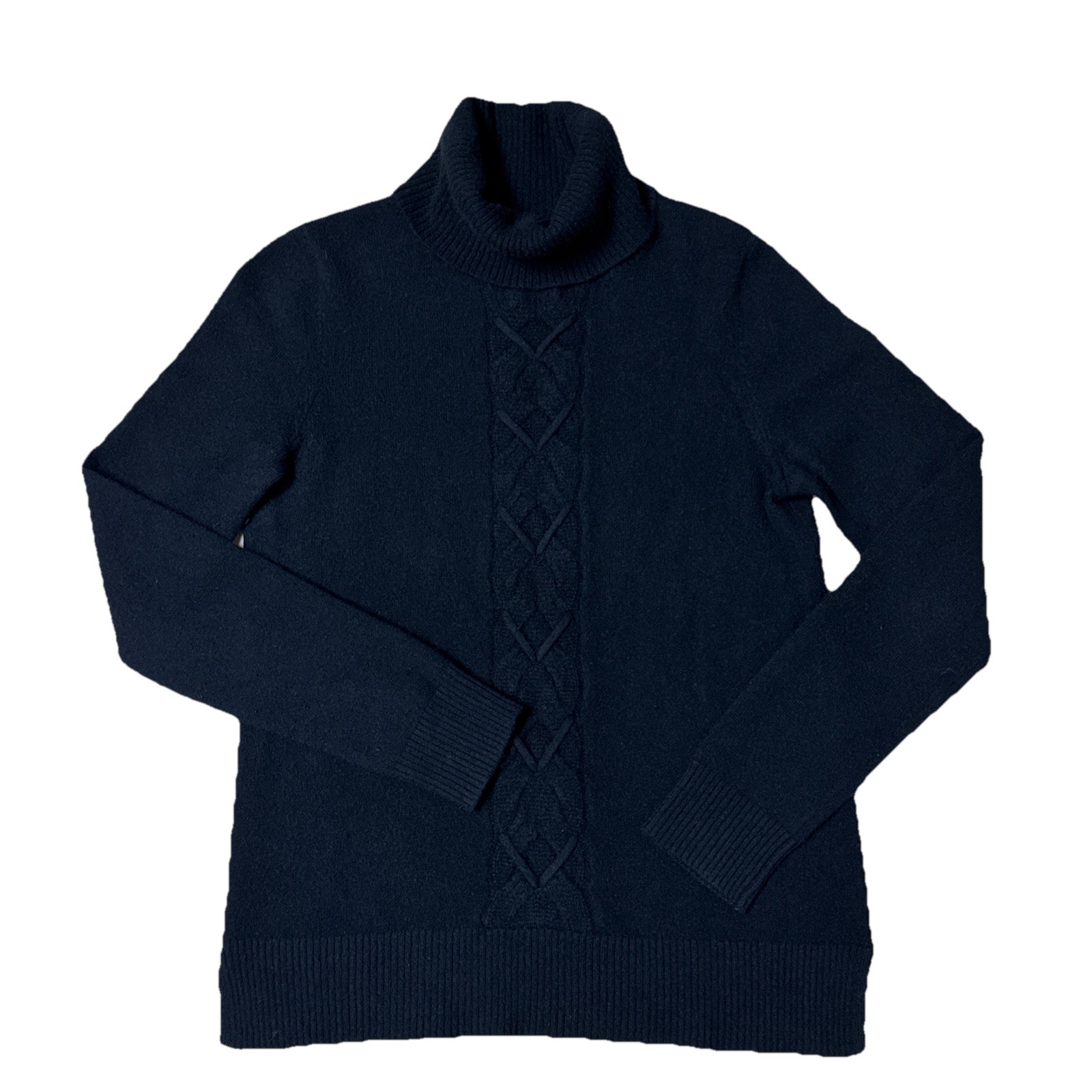 Neiman Marcus Sofia Cashmere Turtleneck Cable Kni… - image 2