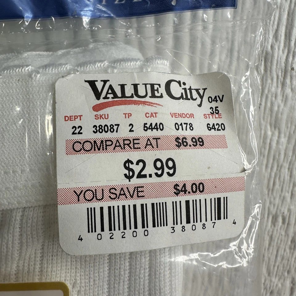 VTG NOS Just My Size Cotton Panty Panties Size 11 Hips 49-52 2 Pack Purple White - Image 4 of 4