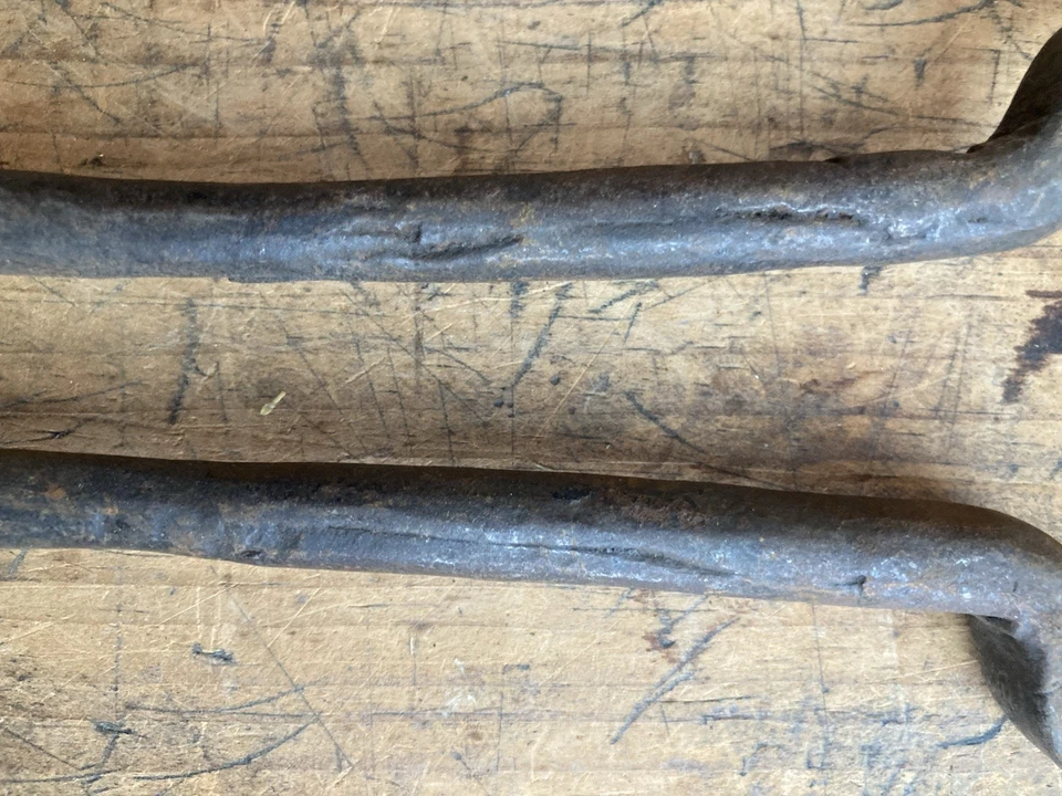 Antique Wrought Iron ember tong early 19th C Fireplace Tool - Image 3 of 4