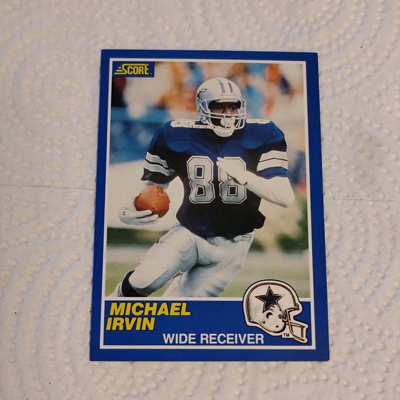 Vintage Michael Irvin NFL 1989 Score Rookie #18 Dallas Cowboys Near Mint