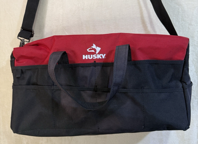 #ad #ad Husky Tool Bag Duffle Bag Red Black 18quot; x 10quot; x 10quot; w Shoulder Strap $22.00