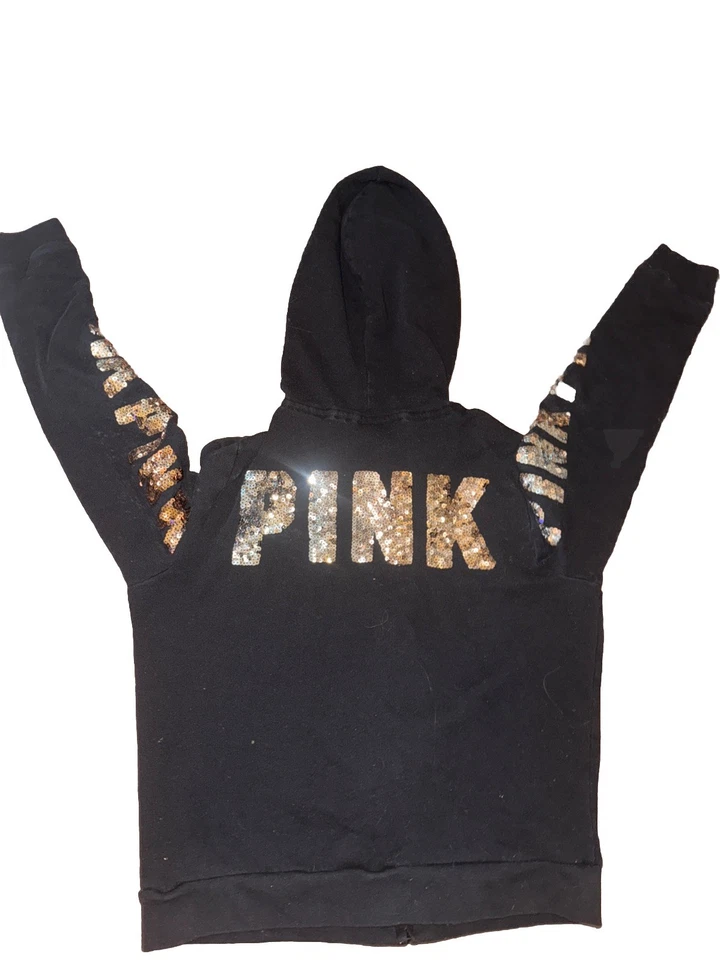 LOT OF 4 *Victoria's Secret PINK SWEATSHIRTS Hoodies size Jr .L/M - Image 4 of 4