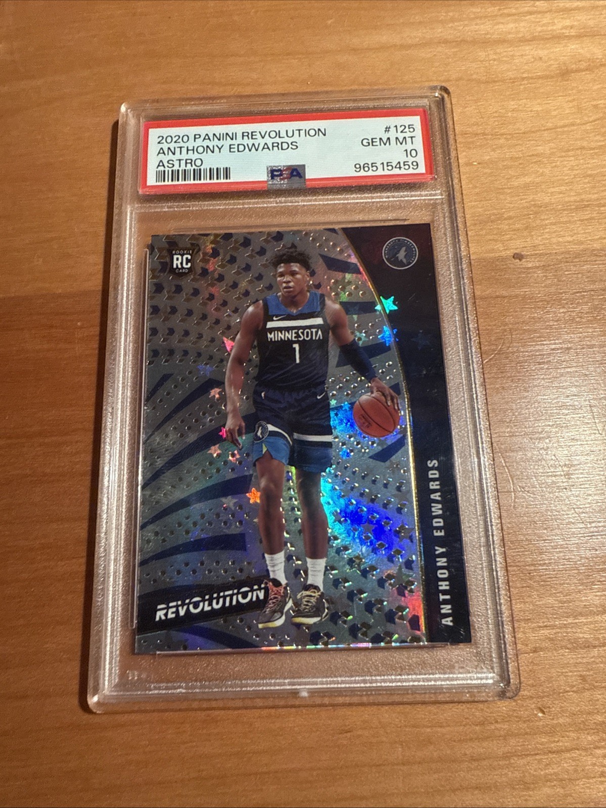 Anthony Edwards 2020 Panini Revolution #125 Astro PSA 10 Rookie RC Parallel