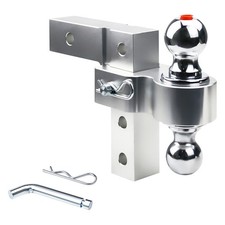 6 Height Adjustable Trailer Hitch Ball Mount Fits 2 2-516 Balls 5k Lbs Gtw