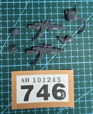 2 Kasrkin Hot Shot Lasgun Arm Backpack Gun Weapon Astra Militarum 40k Bits