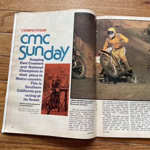 Motocross Action Magazin Mai 1975 Vintage Laurie DeCoster Anneke Wolsink Honda - Bild 3 von 4
