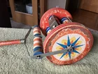 VTG 1950s Fisher Price Push/Pull Roller Chime Toy #123 - TESTED - WORKING