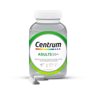 Centrum Adult 50+ - 50 Tabletten mit Calcium, Vitamin D3 & 21 Nährstoffen