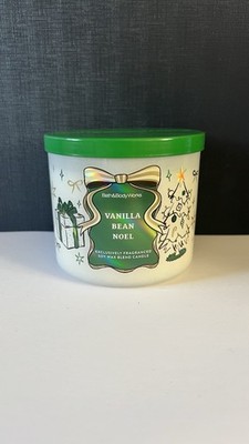Bath & Body Works 3 Docht Kerze Weihnachten Vanilla Bean Noel