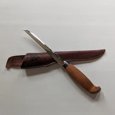 Helle Fiskekniv - 10.5" Fillet Knife With Sheath - 6" Stainless Blade