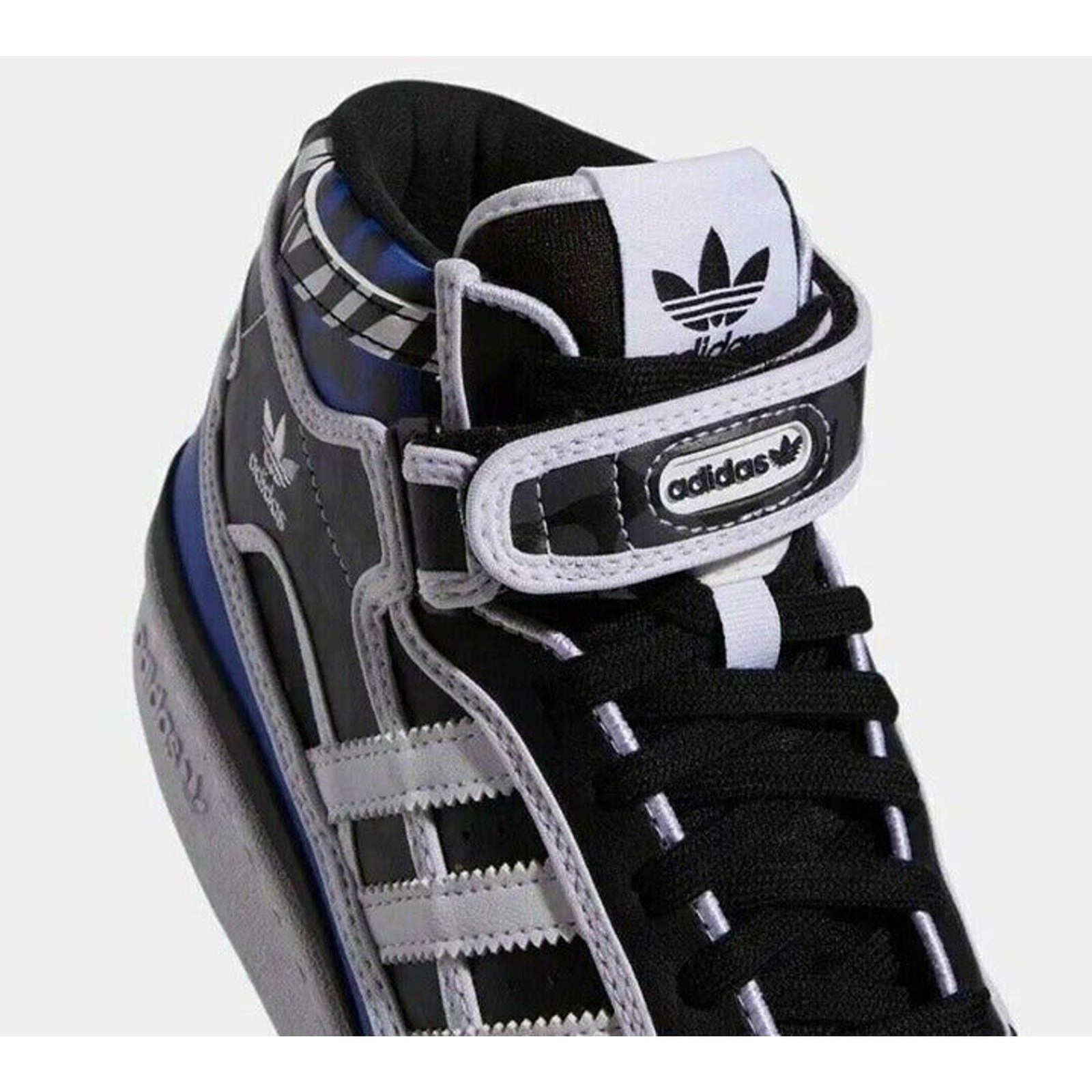 **Women's Adidas FORUM MID Rich Mnisi Bold Blue White Black | sz 13 GV8053 New thumbnail 3