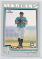 2004 Topps Chrome Refractor AJ Burnett #426 6m1