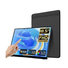 Portable Monitor Touchscreen,18.5'' FHD IPS Touch Screen Monitor, Travel Moni...