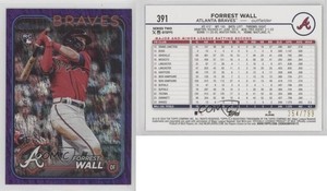 2024 Topps Series 2 Purple Foil /799 Forrest Wall #391 Rookie RC