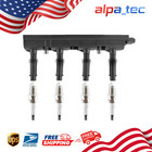 Ignition Coil+4X Iridium Spark Plug Pack For 1.4L Buick Chevy Cruze Sonic UF669