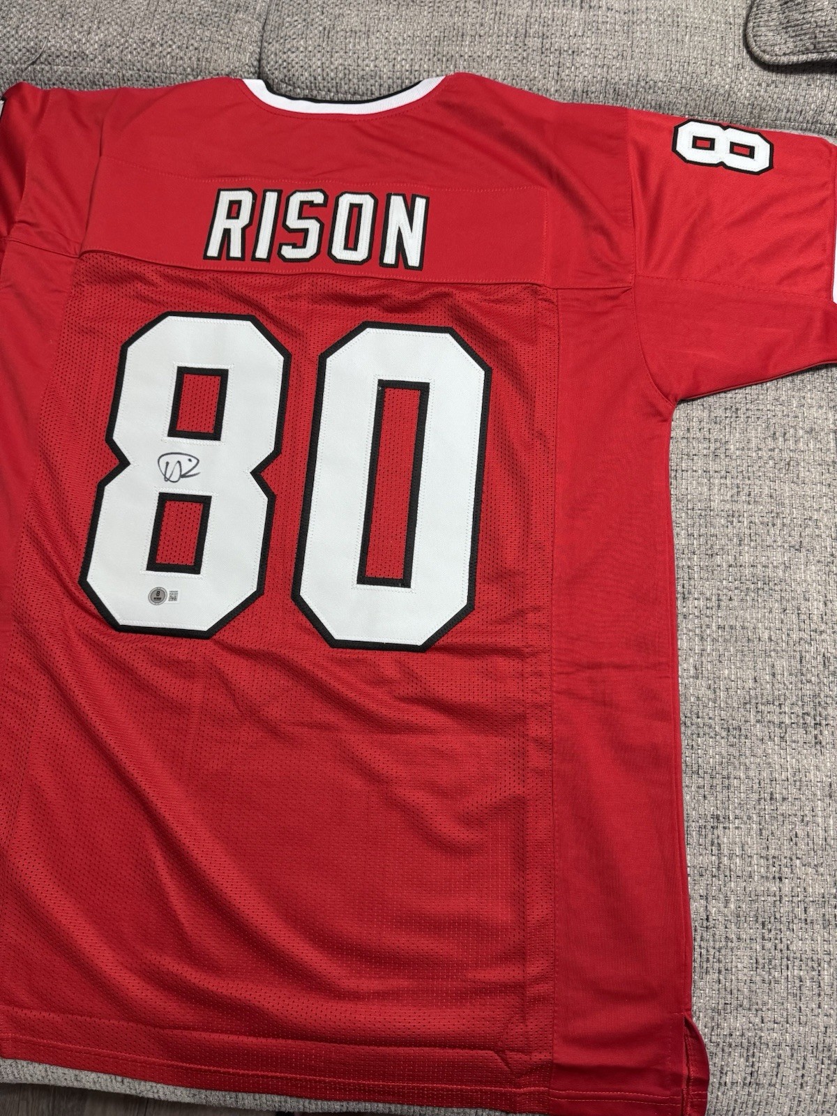 Andre Rison Autographed Signed Atlanta Falcons Custom Jersey - Beckett Coa - 