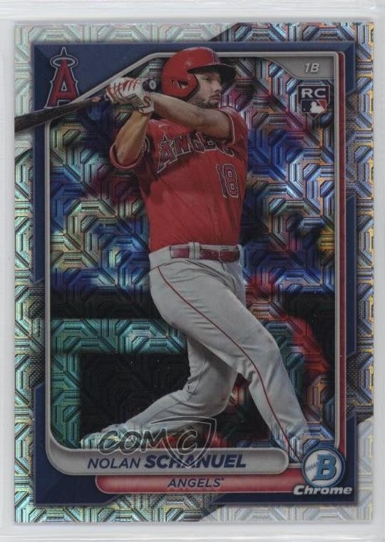 2024 Bowman Chrome Mega Box Mojo Refractor Nolan Schanuel #47 Rookie RC 8is