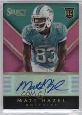 2014 Panini Select Rookie Auto Fuchsia Prizm 73/199 Matt Hazel #RA-MH Auto 0a1