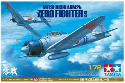 Tamiya 60780 1/72 Mitsubishi A6M2b zero Fighter (Zeke) Type 21 Model Kit
