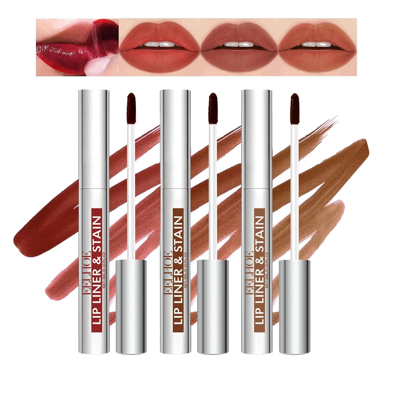 3 Matte Peel-Off Lip Liner & Stain Tattoo in 3 Colors