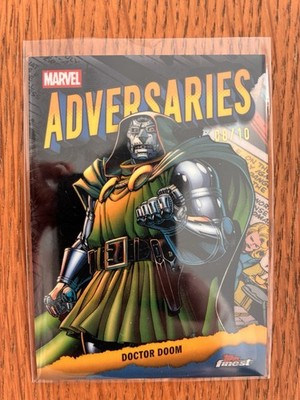 2026 Topps Finest Fantastic Four Doctor Doom BLACK WAVE 08/10 #AD-04 SSP RARE