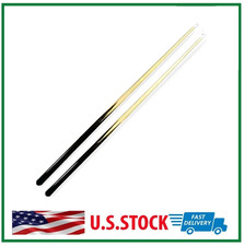 2 Hardwood Billiard Cue Pool Shorty Cues Stick Short Beginners Set Oak Color 36
