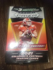 Panini Prizm Draft Picks 2021 Collegiate Football Hanger Box (20 Cards, Green...